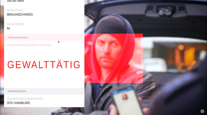 Hamburger Polizei scannt Fingerabdrücke per Handy